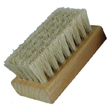 GORDON BRUSH Horsehair Bristle, 2-1/2" x 1-3/8" Wood Block Scrub Brush 869904HH